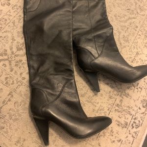GUESS over the knee leather boots